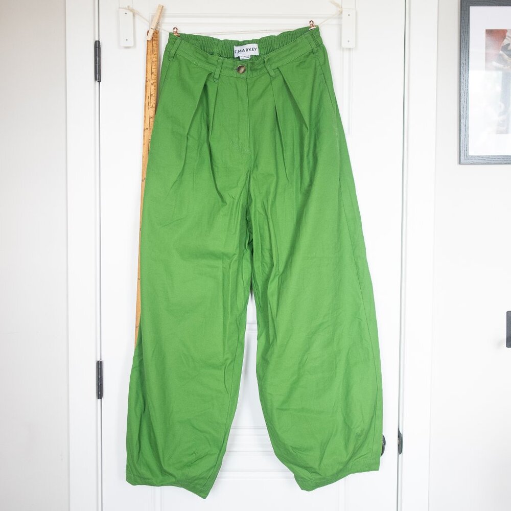 LF Markey Green Wide Leg Pants Womens 8